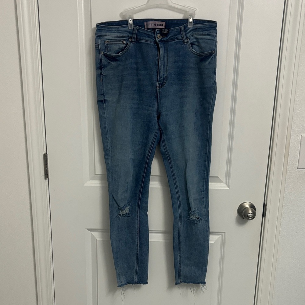 Vigoss High Rise Blue Distressed Jeans